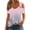 Pink, variant on Women's Tops Casual Loose Fit Plus Size Tops 4Xl Cute Tshirts Shirts Vneck Summer Blouses 2025 Trendy for Work