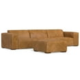 thumbnail image 5 of Rex 3-Seater Modular Sofa and Ottoman Set in Genuine Leather, 5 of 14
