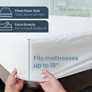 SafeRest Premium Hypoallergenic Waterproof Mattress Protector, Vinyl Free, King