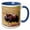 Blue/White, variant on 3drose, Alaska, Noatak National Preserve. Bull Muskox on Arctic Tundra 2., 15oz Mug