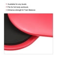 thumbnail image 5 of Uxcell Exercise Core Sliders, Oval Glider Discs with Feet Covers, Dual Sided, Home Gym, Red, 5 of 6