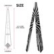 thumbnail image 2 of Balery Optical Zebra Illusion Corbata Clásica de Seda para Hombre, Corbata Tejida Jacquard, Corbatas Formales para Negocios y Bodas, 2 of 7