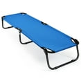 thumbnail image 2 of Costway Lit de Camping Pliant Extérieur Portable Lit Militaire pour Dormir Randonnée Voyage Bleu, 2 of 10