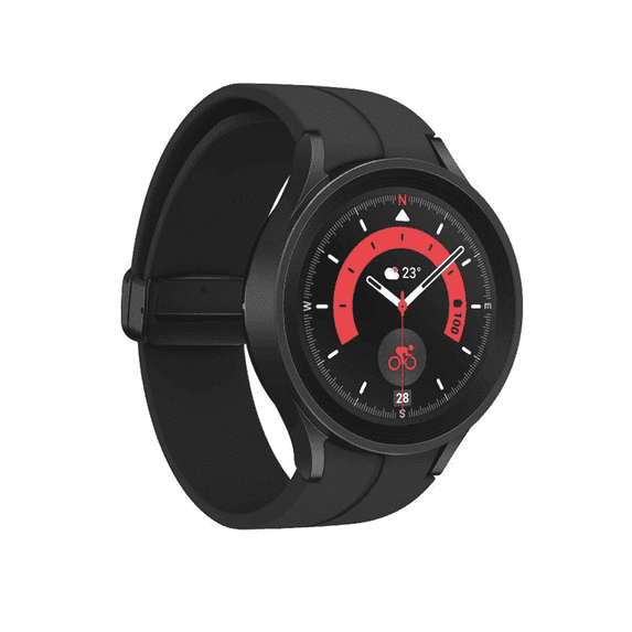 Restored Samsung Galaxy Watch5 Pro 45mm LTE - Black Titanium (Refurbished)