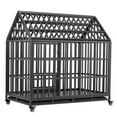 thumbnail image 3 of Zateety Heavy Duty Dog Cage pet Crate with Roof & window on roof, 3 of 14