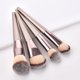 thumbnail image 4 of Juego de brochas de maquillaje profesional de 4 piezas, brocha para base líquida sintética de primera calidad, polvo para mezclar, brochas de maquillaje Kabuki cónicas, aplicador de cosméticos, 4 of 4