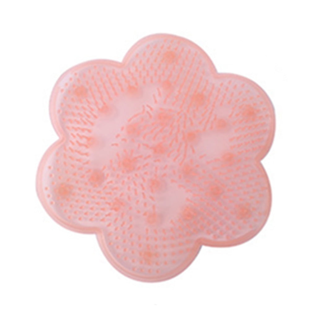 Silicone Foot Massage Mat Flower Shaped Suction Non-slip Bathroom ...