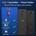 thumbnail image 6 of ZEKURAPA Phone Holder for Car,2-in-1 Cup Holder Cell Phone Holder，Fit for iPhone & Android，Rotate 360 Degrees, 6 of 10