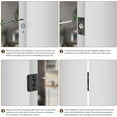thumbnail image 4 of 2Pack Closet Door Ball Catch Hardware Adjustable with Strike Plate Catch, 4 of 7