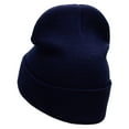 thumbnail image 2 of Monopoly Houses Embroidered 12 inch Acrylic Cuffed Long Beanie - Navy OSFM, 2 of 5