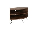 thumbnail image 5 of Fan Shape Reclaimed Wood Corner Media Table for Living Room Wise Use Your Space, 5 of 5