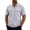 Gray, variant on Sheghy T Shirts for Man Trendy Men's Solid Color Short Sleeve Lapel Zipper Casual Sport Jacket Outerwear Top Gray XXXL