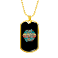 thumbnail image 2 of Dog Mom Paws Necklace Stainless Steel or 18k Gold Dog Tag 24" Chain, 2 of 8
