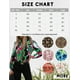 thumbnail image 5 of Blusa Zeagoo con estampado floral hawaiano de manga larga para mujer, 5 of 5