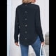 thumbnail image 4 of Camiseta Informal de Larga para Mujer, con Cuello Redondo, Dobladillo Curvo y Botones en la Espalda, Estilo Moderno y Holgado. Negro M, 4 of 9