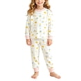 thumbnail image 5 of ITSAME Girls Sleepwear Set 2-Piece Cartoon Print Cotton Crewneck Long Sleeve Pullover and Pants Outfit Size 2T, 5 of 6