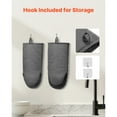 thumbnail image 5 of KFFKFF Heat-Resistant Oven Mitts with Silicone Grip, Cotton Baking Gloves for Temperatures up to 500℉, 13.07 x 6.1 inch, Includes 2 Hooks for Kitchen Use, Set of 2, 5 of 9