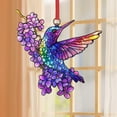 thumbnail image 4 of Jienlioq Pendentif Colibris Colorés et Fleurs, 4 of 7