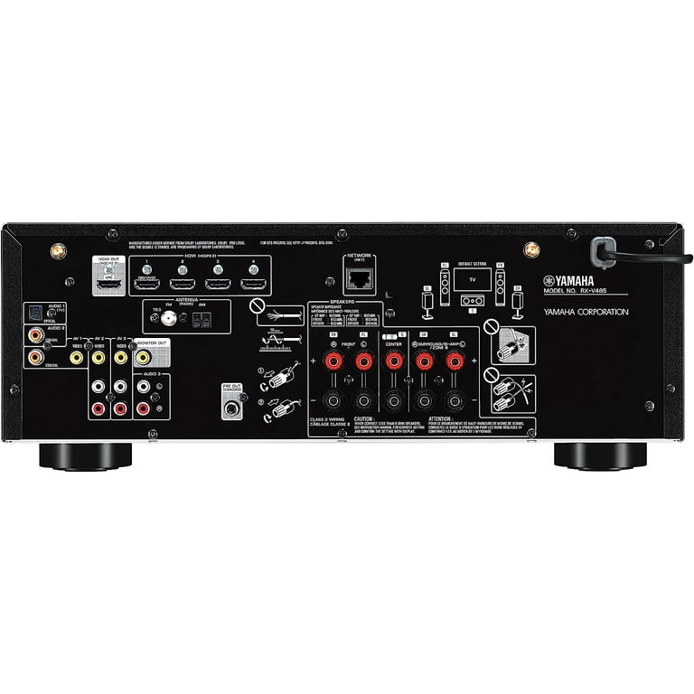 Yamaha RX-V485 5.1-Channel AV Receiver with MusicCast, 4K