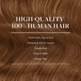 thumbnail image 4 of - Extensiones de cabello humano real natural con clip para mujeres, extensiones de cabello Remy de 14 pulgadas, 4,23 o, 4 of 5
