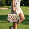 thumbnail image 3 of COEQINE Golf Cart Seat Blanket Towel, Folds Compact for Carrying, 51.2x30.3 Inch Fit for EZGO/Yamaha/Club Car, 4 Compartment Storage, Quilted Comfort Layer, Pink Green Hummingbird Floral, 3 of 8