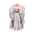 thumbnail image 4 of Figura decorativa de de Navidad, figura de ángel en la copa del , decoración navideña decorativa coleccionable, muñeca en la parte superior Plata, 4 of 8