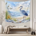 thumbnail image 5 of Coastal Birds Large Tapestry for Bedroom Wall Hanging Tapestry, Blue Sky Heron Seabird Tropical Beach Ceiling Backdrop Tapestries Poster Blanket Wall Decor for Teens Room Living Room Dorm 86" x 104", 5 of 8