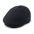thumbnail image 3 of Riforla Men's Fall and Winter Ear Warm Tongue Cap British Retro Beret Forward Cap Berets Hat for Men Navy M, 3 of 6