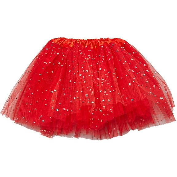 Wenchoice Red Sparkle Star & Dot Tutu - Girls One-Size