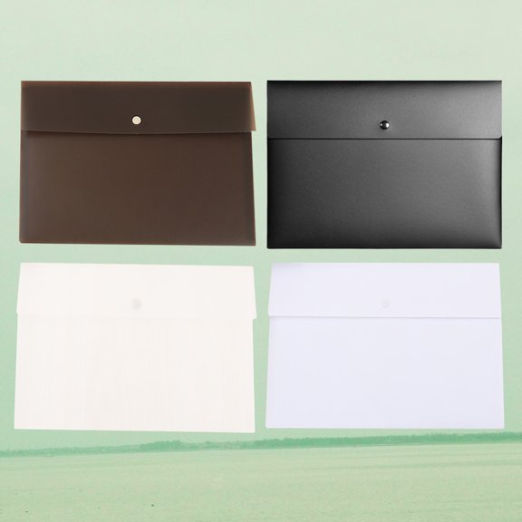 OUNONA 4 Pcs Storage File Organizer Tote Bag Business Document Folder