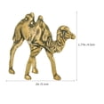 thumbnail image 2 of Brass Camel Shape Figurine Home Decor Statue Miniature Camel Sculpture, 2 of 8