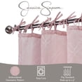 thumbnail image 5 of Nora Embroidery Sheer Tie Top Window Curtains with Tiebacks, Blush Pink, 38x84, 5 of 13