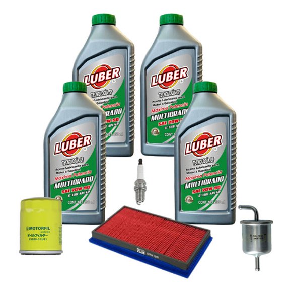 Kit Afinacion Con Bujias Platino Altima 93-01 2.4l Luber