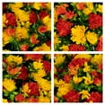 thumbnail image 5 of Sympathy Silks Artificial Cemetery Flowers 18" Sunset Orange Garden Mums for a Cemetery Vase, 5 of 9