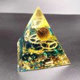 thumbnail image 1 of de cristales naturales - Punto de energía Protección EMF Generador de energía cargada Energía Meditación Decoración para CUTICAT Pirámide de orgón, 1 of 8