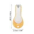 thumbnail image 4 of Unique Bargains 1 Pc Round Tail Nail Clippers Toenail Clippers 2.56"x1.06" Yellow, 4 of 7