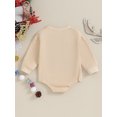 thumbnail image 4 of Honganda Toddler Baby Sweatshirt Rompers Christmas Letter Embroidery Long Sleeve Jumpsuit Clothes, 4 of 9