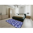 thumbnail image 4 of Ahgly Company Indoor Rectangle Patterned Purple Mimosa Purple Area Rugs, 2' x 3', 4 of 6