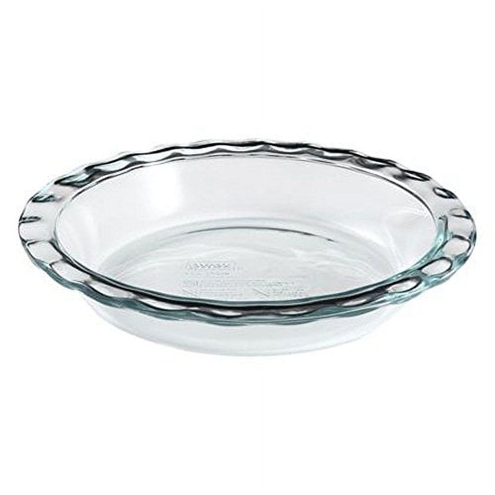 (2 pack) Glass Pie Plate 9.5", Pyrex®, Easy Grab, 1 Piece