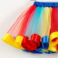thumbnail image 4 of BAYAIXZ Toddler Dress Up Clothes Kids Girls Ballet Skirts Costume Party Rainbow Tulle Dance Skirt White Tutu for Girls Tutu Girls Tutus (Blue,S), 4 of 5