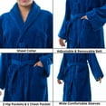 thumbnail image 4 of AlpineSwiss Blair Women Cotton Terry Cloth Bathrobe Shawl Collar Velour Spa Robe, 4 of 8