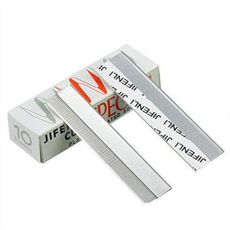 10 Pcs Stainless Steel Single Edge Shaving Razor Blades Facial Hair Remover Make Up Tools Eyebrow Trimmer Scraping Blades Men Women