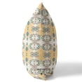 thumbnail image 2 of Amrita Sen Flowers of Strength Suede Zippered Pillow w Insert by Amrita Sen in White and Yellow, 2 of 4