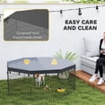 thumbnail image 4 of PawHut 8 Panels Foldable Dog Playpen with Top Cover, 24" High, 4 of 10