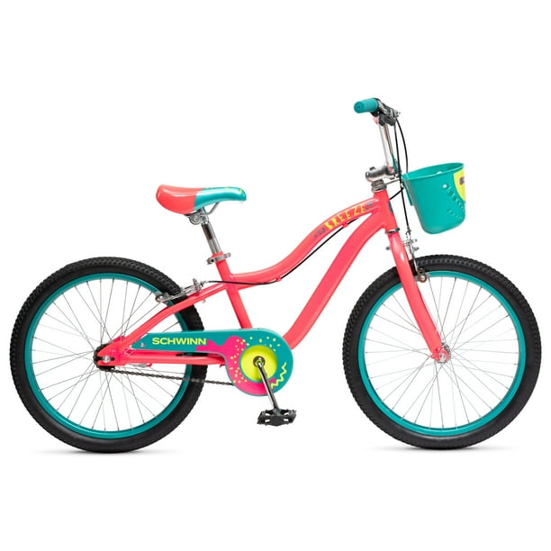 Schwinn 20in. Breeze Girls Kids Bike with Basket, Pink