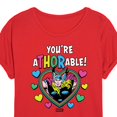 thumbnail image 3 of Marvel Thor - Valentine You're Athorable - Women's Oversized Graphic T-Shirt, 3 of 4