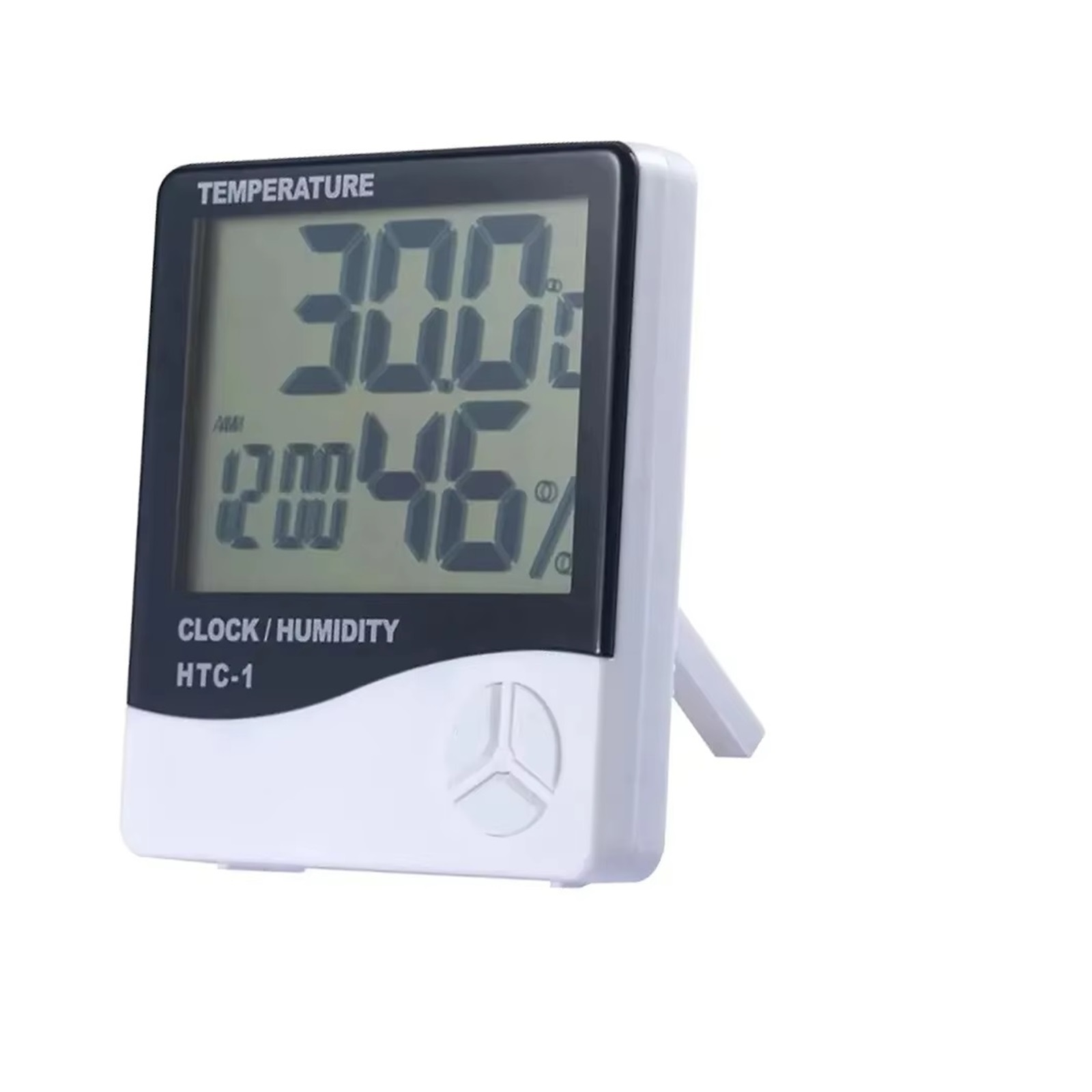 LCD Electronic Digital Temperature Humidity Meter,Hygrometer,Indoor Outdoor Weather Station Clock