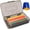 Gray, variant on Djiypn 1-Pack Large Pencil Cases, Storage Organizer, Durable Plastic Home/Office/Sch**ool Supply Box, Multi-Color Stud**ent Organization for Office, Room Supplies