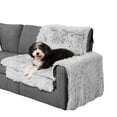 thumbnail image 6 of FurHaven Pet Products Luxury Fur Snuggle Spot Furniture Protector - Mist Gray, One Size, 6 of 12