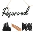 thumbnail image 3 of SHISUYAN 6Pcs Elegant Wedding Signs Chair Reserved Signs Hanging Wooden Signs Activity Supply, 3 of 8